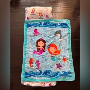 Toddler nap mat nap roll with removable pillow preschool daycare sleeping bag